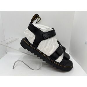NWB NEW Doc Dr Martens Air Wair Klaire Y Black Strap Sandals EUR 37 US 6L